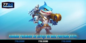 Tubarão Premiado No Espaço Do Mar Profundo Atual